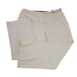 DLG Woman Khaki Pants – Size 18W, Belted, Excellent Condition